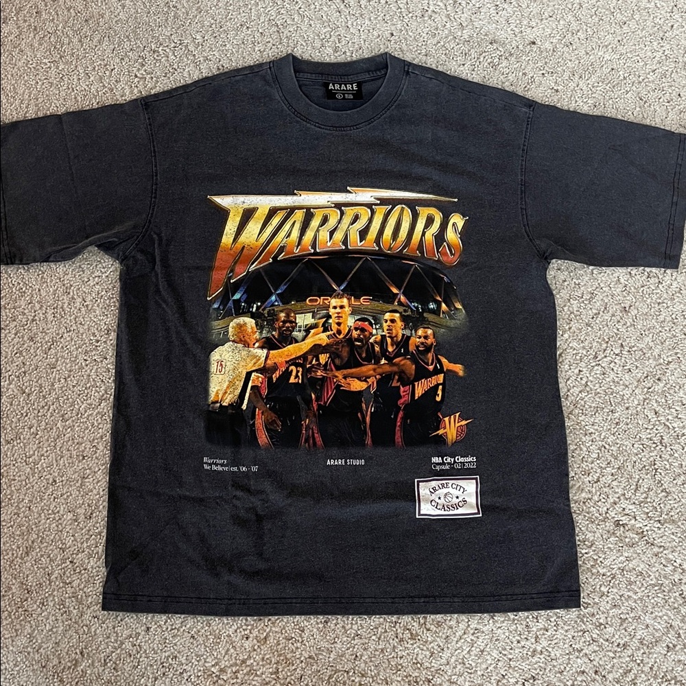 ⚡️RARE VINTAGE “WE BELIEVE” 06-07 NWT ARARE GOLDEN STATE WARRIORS OVERSIZED TEE